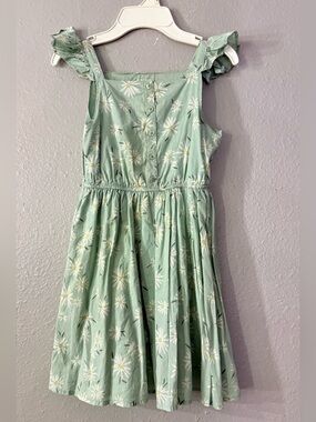 jumping beans Mint Green Daisy Sundress with Ruffle Straps